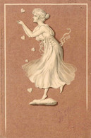 Jugendstil * CPA Illustrateur Art Nouveau 1901 * Femme Et Coeurs ! * Fenre RAPHAEL KIRCHNER - Avant 1900