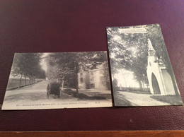 Lot 2 Cartes URRUGNE . Calèche Château Urtubie Chapelle Socori . Pays Basque 64 - Urrugne