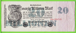 ALLEMAGNE / 20 000 000 MARK / 20 MILLIONS / 25/07/1923 - 20 Mio. Mark