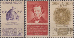 Ref. 624790 * NEW *  - MEXICO . 1940. 400TH ANNIVERSARY OF SAN NICOLAS DE HIDALGO SCHOOL	. 400 ANIVERSARIO DEL COLEGIO D - Mexico