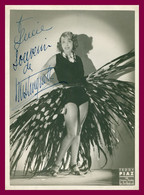 TOP Photo MISTINGUETT - DÉDICACE - AUTOGRAPHE - Jeanne Florentine Bourgeois - Photo Studio Teddy PIAZ - " A Lucie " - Actors & Comedians