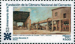 Ref. 113766 * NEW *  - MEXICO . 2001. 53RD ANNIVERSARY OF THE FOUNDATION OF THE NATIONAL CHAMBER OF CEMENT	. 53 ANIVERSA - Mexico