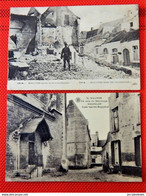 MECHELEN   - MALINES  -   Lot  2 Postkaarten : " Coin Du Béguinage " - " Malines Après Bombardement " - Mechelen