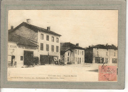 CPA - (01) VILLARS - Aspect De L'Hôtel Bacconnier De La Place Du Marché En 1910 - Villars-les-Dombes