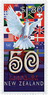 Ref. 46665 * NEW *  - NEW ZEALAND . 1995. 50th  ANNIVERSARY OF THE UN. 50 ANIVERSARIO DE LA ONU - Nuevos