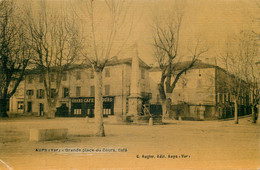 VAR  AUPS  Grande Place Du Cours Café - Aups