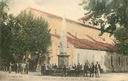 VAR  AUPS  Vue De L'église Le Cours - Aups