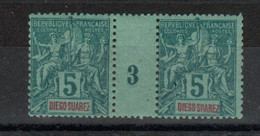 Diégo- Suarez-  Millésimes-( 1893) N°52 - Unused Stamps