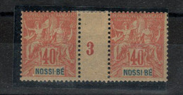 Nossi -Bé -1Millésimes 40c (1893) N°36 - Sonstige & Ohne Zuordnung