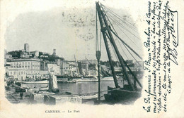 Cannes * Vue Sur Le Port * Bateaux * Pub Publicité Parfum BRUN Et BARBIER - Cannes