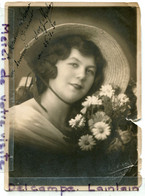 - Suzy Minko ? - Artiste, Chanteuse ?, Studio Hollywood, Dédicacée 1930, De L'usure, Photographe Colmar, Mulhouse . - Foto Dedicate