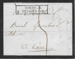 France MP 36/Tours - Cachet D'essai Du 8 Février 1828 - Pothion Indice 23 - Rare - SUP - 1801-1848: Précurseurs XIX