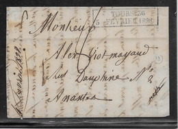 France MP 36/Tours - Cachet D'essai Du 5 Février 1828 - Pothion Indice 23 - Rare - SUP - 1801-1848: Precursors XIX