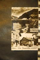 CP, 01,  GEX - PANORAMA SUR LE MONT BLANC - VUE GENERALE DU COL DE LA FAUCILLE - BUREAU DES DOUANES FRANCAISES - Gex