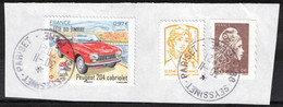 FRANCE - Fragment Du 30/11/2021  - YT 4763 / YT 5390 BANDE DE PHOSPHORE ROSE / YT ADH 1596 PHOS. JAUNE - Used Stamps