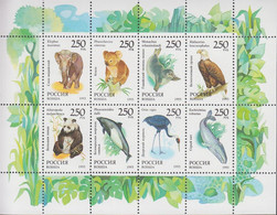 1993. RUSSIA. International Fauna In Sheet With 8 Stamps. Never Hinged.   - JF516595 - Ongebruikt