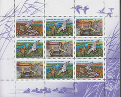 1992. RUSSIA. Ducks In Sheet With 9 Stamps. Never Hinged.  - JF516605 - Unused Stamps