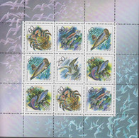 1993. RUSSIA. Maritime Fauna In Sheet With 9 Stamps. Never Hinged.   - JF516610 - Ongebruikt