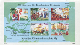 Ref. 638670 * NEW *  - VIET NAM . 1992. 500TH ANNIVERSARY OF THE DISCOVERY OF AMERICA	. 500 ANIVERSARIO DEL  DESCUBRIMIE - Vietnam