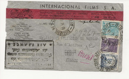 AIR FRANCE 1940 Air Mail Cover 10 ANIVERSARIO PRIMEIRA TRAVESSIA AEREA ATLANTICO SUL LIGNE MERMOZ BRESIL > FRANCE CANNES - Airplanes