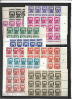 ANDORRA C. FRANCES SELLOS DE CHIFRE-TAXE 21/31 15 SERIES EN BLOQUES SELLOS EN PERFECTO ESTADO (C. TASA) - Blocs-feuillets