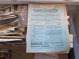 A Munka Agriculture Magazin Old Szabadka Subotica 1933 - Skandinavische Sprachen