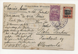 AEROPOSTALE CGA 1930 BRESIL BRASIL Cartao Postal RIO De JANEIRO JAN 1930 ALLEMAGNE BERLIN Correo Aereo - Flugzeuge