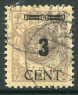 MEMEL (Lithuanian Occ) 1923 ( May) Surcharge 3 C. On 40 M. Arms.used.  Michel 187 - Memelgebiet 1923