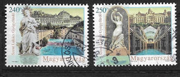 Timbres Oblitérés De Hongrie, BF N°4458-59 Yt, 2011, Piscines, Spa, Statues - Usati