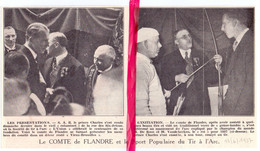 Bruxelles - Le Comte De Flandre , Tir à L'arc  - Orig. Knipsel Coupure Tijdschrift Magazine - 1937 - Zonder Classificatie