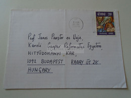 D188368  IRELAND  Cover  Cancel 1996 Cristianity -  Set To Hungary - Storia Postale