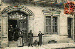 Chateaubriant * Carte Photo 1911 * Devanture Vins & Spiritueux VICTOR BREHIER * Commerce - Châteaubriant