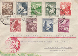 Zeppelin - 1938 - Allemagne - Lettre Du 01/12/1938 - Vers L'Allemagne - Zeppelin