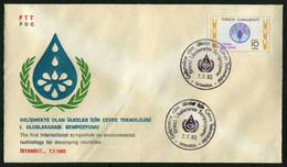 Türkiye 1982 The First International Symposium On Environmental Technology For Developing Countries, Special Cover - Covers & Documents