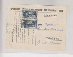 ITALY TRIESTE A 1952 AMG-FTT  Nice   Postcard - Storia Postale