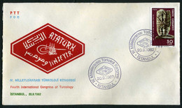 Türkiye 1982 Fourth International Congress Of Turcology | Language, Special Cover - Lettres & Documents