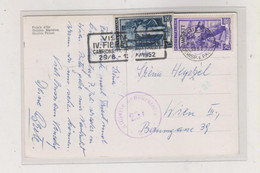 ITALY TRIESTE A 1952 AMG-FTT  Nice Censored  Postcard To Austria - Marcofilie