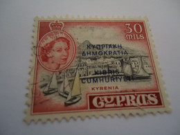 CYPRUS USED   STAMPS MONUMENTS  OVERPRINT - Sonstige & Ohne Zuordnung