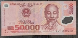Vietnam Viet Nam 50000 50,000 Dong UNC Polymer Banknote Note 2021 - Pick # 121 - Fancy Number - Viêt-Nam