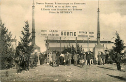 Reims * La Grande Semaine Aéronautique De Champagne * 22 Au 29 Août 1909 * Les Tribunes * Plaine De Bétheny - Reims