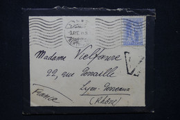 GRECE - Enveloppe De Athènes Pour La France En 1919 - L 116209 - Cartas & Documentos
