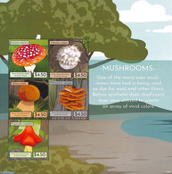 Saint Vincent & The Grenadines 2021 Union Island, Mushrooms 5v M/s, Mint NH, Nature - Mushrooms - Hongos