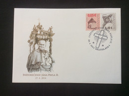 SK 2014 COB 119 Oblitéré Canonisation Du Pape Jean Paul II - Covers
