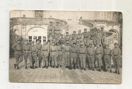 Cp, Carte Photo , Militaria, Militaires Du 306 E, Vierge - Personen