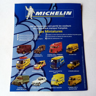 MICHELIN - Plaque Publicitaire En Carton Des VÉHICULES PUBLICITAIRES MICHELIN  - 24 / 30 Cm - 3 Scannes - Paperboard Signs