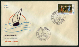 Türkiye 1982 Antalya Festival | Music, Treble Clef, Special Cover - Briefe U. Dokumente