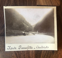 Cauterets * Route De Pierrefitte * Photo Albuminée 1900 - Cauterets