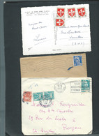 Lot 9 Lettres Periode GANDON Dont Une Carte Postale  -  Ac144 - 1945-54 Marianne (Gandon)