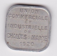 Union Commerciale De CHALONS SUR MARNE 1920 - Monnaie De Nécessité De 5 Centimes - Monétaires / De Nécessité