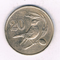 20 CENTS 1985  CYPRUS /11575/ - Zypern